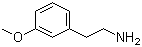 CAS # 2039-67-0, 3-Methoxyphenethylamine, 3-Methoxy-2-phenylethylamine, 2-(3-Methoxyphenyl)ethylamine
